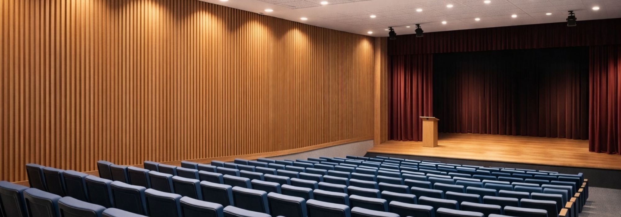 Auditorium soundproofing and acoustic treatment solutions